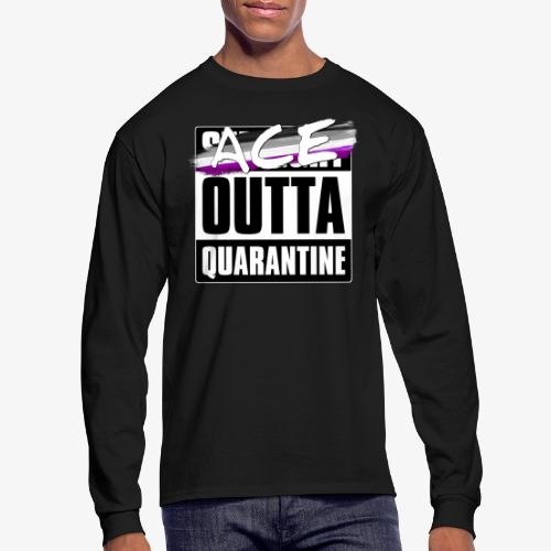 Ace Outta Quarantine - Asexual Pride - Men's Long Sleeve T-Shirt