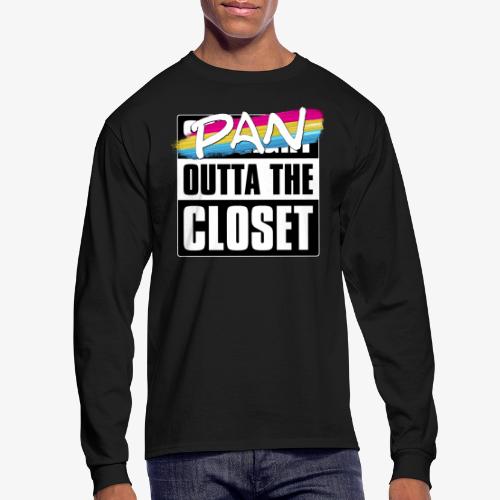 Pan Outta the Closet - Pansexual Pride - Men's Long Sleeve T-Shirt