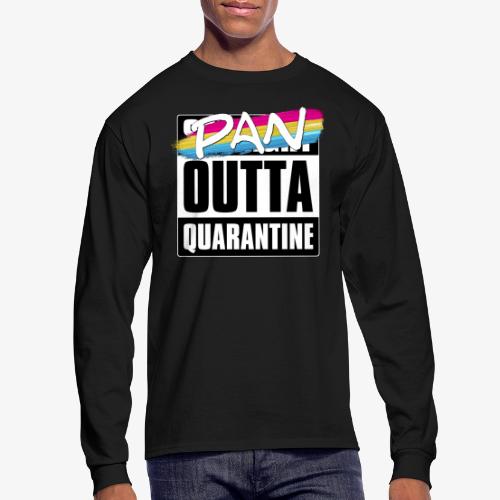 Pan Outta Quarantine - Pansexual Pride - Men's Long Sleeve T-Shirt