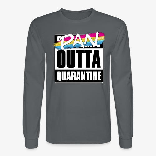 Pan Outta Quarantine - Pansexual Pride - Men's Long Sleeve T-Shirt