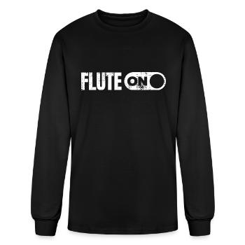 Flute Mood - Men's Long Sleeve T-Shirt - black - Front