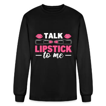 Funny Makeup Artist Lipstick Makeup Artist - Men's Long Sleeve T-Shirt - black - Front