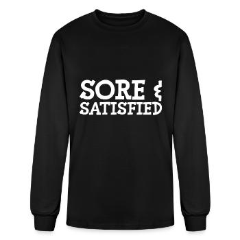 Sore And Satisfied - Men's Long Sleeve T-Shirt - black - Front