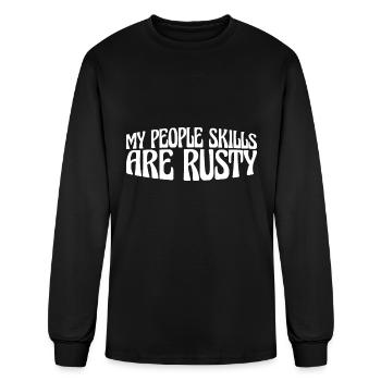 Mes compétences relationnelles sont rouillées 19 - T-shirt à manches longues Homme - noir - Devant