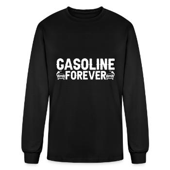 Gasoline Forever 7 - Men's Long Sleeve T-Shirt - black - Front
