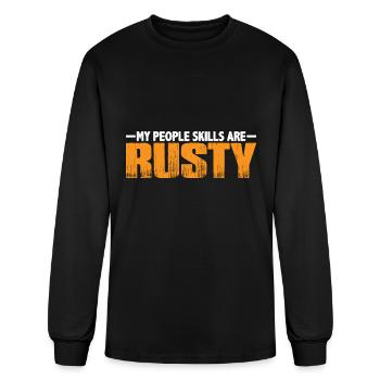 Mes compétences relationnelles sont « rouillées » 15 - T-shirt à manches longues Homme - noir - Devant