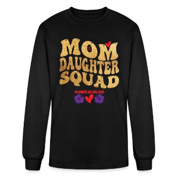 Matching Mom Daughter Squad Mom and Daughter - Men's Long Sleeve T-Shirt - black - Front