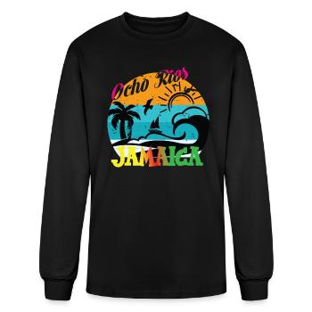 Ocho Rios Jamaica Vacation Beach Summer Ocho Rios - Men's Long Sleeve T-Shirt - black - Front