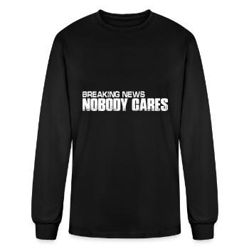 Breaking News, Nobody Cares 19 - Men's Long Sleeve T-Shirt - black - Front
