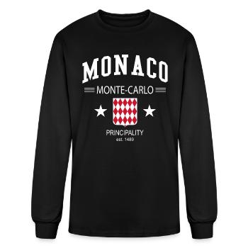 Monaco - Men's Long Sleeve T-Shirt - black - Front
