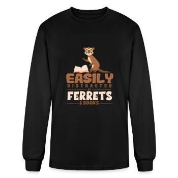 ferrets - Men's Long Sleeve T-Shirt - black - Front