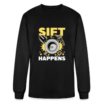 Prospecting for Gold | Panning Gold Prospector - Men's Long Sleeve T-Shirt - black - Front