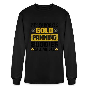 Gold panning shirts | Gold mining gold gifts - Men's Long Sleeve T-Shirt - black - Front