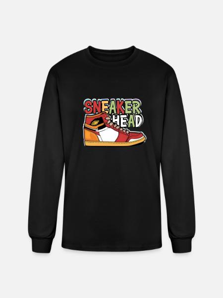 Sneaker Head - Men's Long Sleeve T-Shirt - black