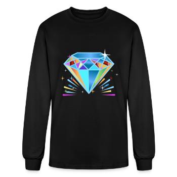 Diamond Gem Jewelry - Men's Long Sleeve T-Shirt - black - Front