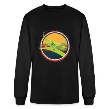 Grasshopper Insect Locust - Men's Long Sleeve T-Shirt - black - Front