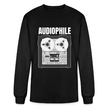Audiophile Tape Recorder Tape Recorder - Men's Long Sleeve T-Shirt - black - Front