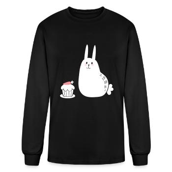 Carrot Cake Bunny Rabbit Carrot - Men's Long Sleeve T-Shirt - black - Front