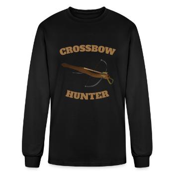 Tir à l’arc à l’arbalète - T-shirt à manches longues Homme - noir - Devant