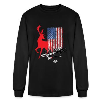 Chasseur d’arbalète américain Armbrust - T-shirt à manches longues Homme - noir - Devant