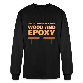 Wood And Epoxy Epoxy Resin - Men's Long Sleeve T-Shirt - black - Front
