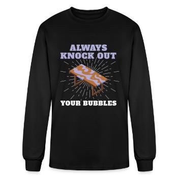 Knock Out Your Bubbles Epoxy Resin - Men's Long Sleeve T-Shirt - black - Front