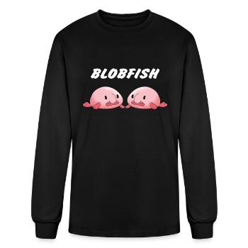 Blob Blobfish Fish Sea - Men's Long Sleeve T-Shirt - black - Front
