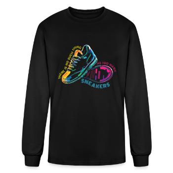 To Many Sneakers Sneaker Turnschuhe - Men's Long Sleeve T-Shirt - black - Front