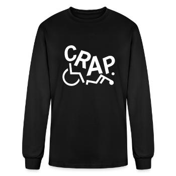 Crap Wheelchair Users - Men's Long Sleeve T-Shirt - black - Front