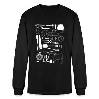 Tools Tool Craftsman - Men's Long Sleeve T-Shirt - black - Front