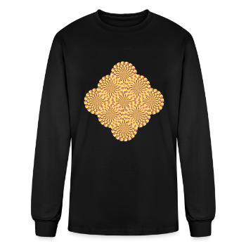 Perception Optical Illusion Illusion - Men's Long Sleeve T-Shirt - black - Front