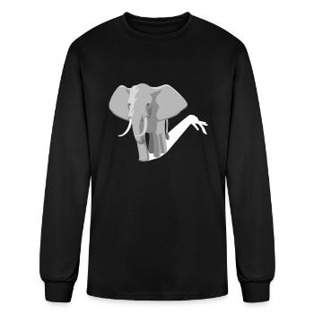 Shadow Play Shadow Theater Elephant - Men's Long Sleeve T-Shirt - black - Front