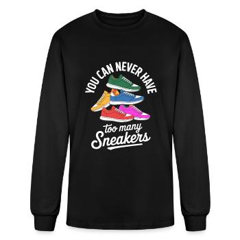 To Many Sneakers Sneaker Turnschuhe - Men's Long Sleeve T-Shirt - black - Front