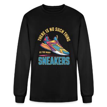 To Many Sneakers Sneaker Turnschuhe - Men's Long Sleeve T-Shirt - black - Front