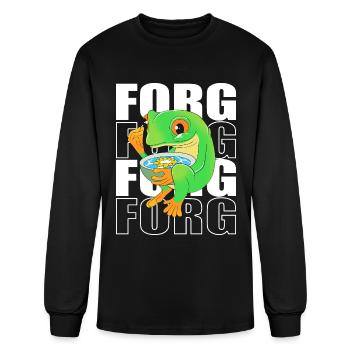 Frog Red Eyed Tree Frog Amphibian - Men's Long Sleeve T-Shirt - black - Front