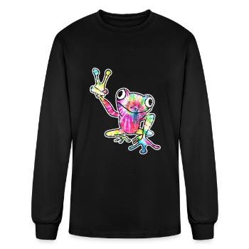 Frog Tree Frog - Men's Long Sleeve T-Shirt - black - Front