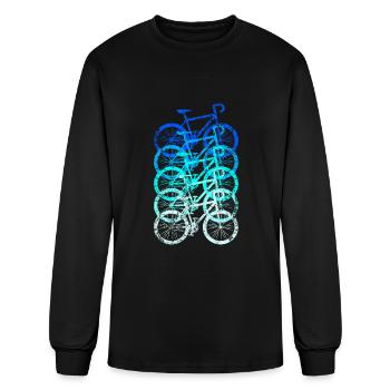 Bicycle - Men's Long Sleeve T-Shirt - black - Front