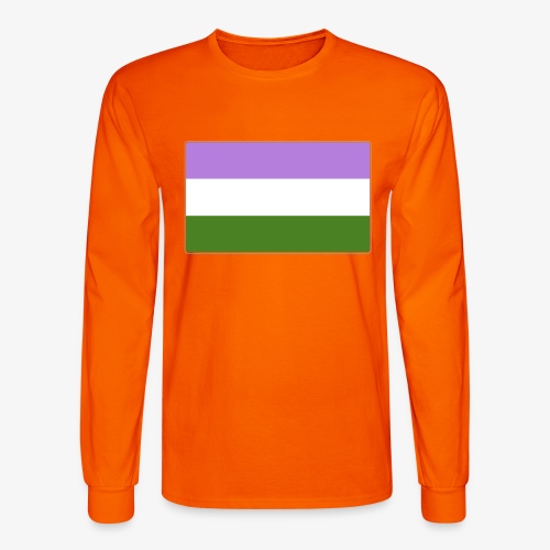 Genderqueer Pride Flag - Men's Long Sleeve T-Shirt