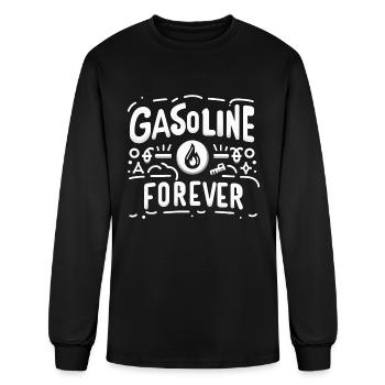 Gasoline Forever 16 - Men's Long Sleeve T-Shirt - black - Front