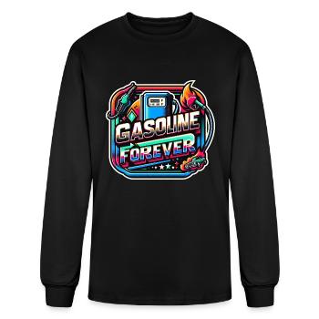 Gasoline Forever 17 - Men's Long Sleeve T-Shirt - black - Front