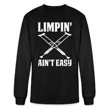 Limpin' Ain't Easy 20 - Men's Long Sleeve T-Shirt - black - Front