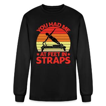 You Had Me At Feet In Straps 15 - Men's Long Sleeve T-Shirt - black - Front