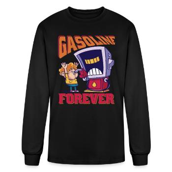 Gasoline Forever 5 - Men's Long Sleeve T-Shirt - black - Front