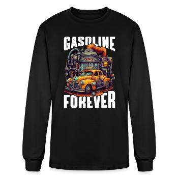 Gasoline Forever 10 - Men's Long Sleeve T-Shirt - black - Front
