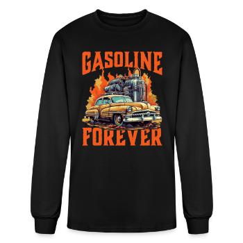Gasoline Forever 9 - Men's Long Sleeve T-Shirt - black - Front