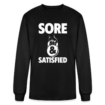 Sore And Satisfied 4 - Men's Long Sleeve T-Shirt - black - Front