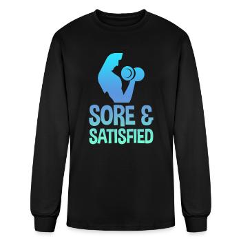Sore And Satisfied 2 - Men's Long Sleeve T-Shirt - black - Front