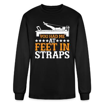 You Had Me At Feet In Straps 43 - Men's Long Sleeve T-Shirt - black - Front