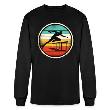 Hurdle Sprinter - Men's Long Sleeve T-Shirt - black - Front