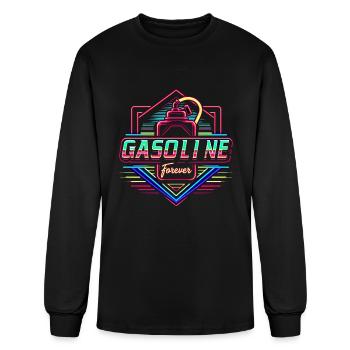 Gasoline Forever 15 - Men's Long Sleeve T-Shirt - black - Front